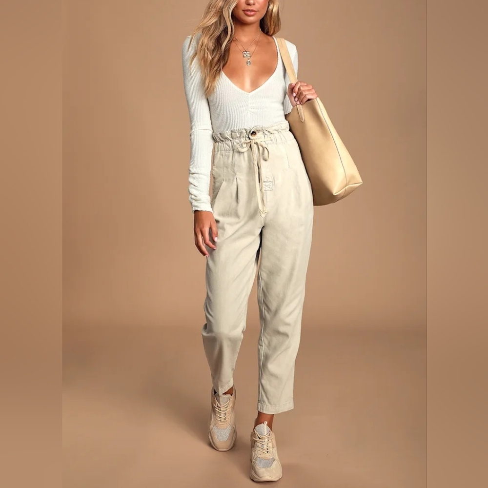 NWOT Margate High Waisted Khaki Trousers L